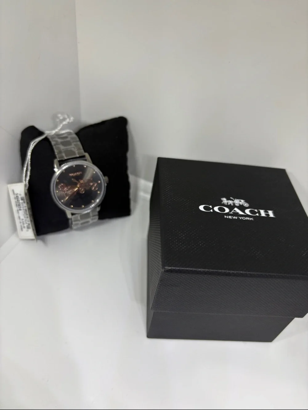 Coach Women’s Grand Black Watch with Rose Gold Coach & Carriage Dial - Picture 2 of 7